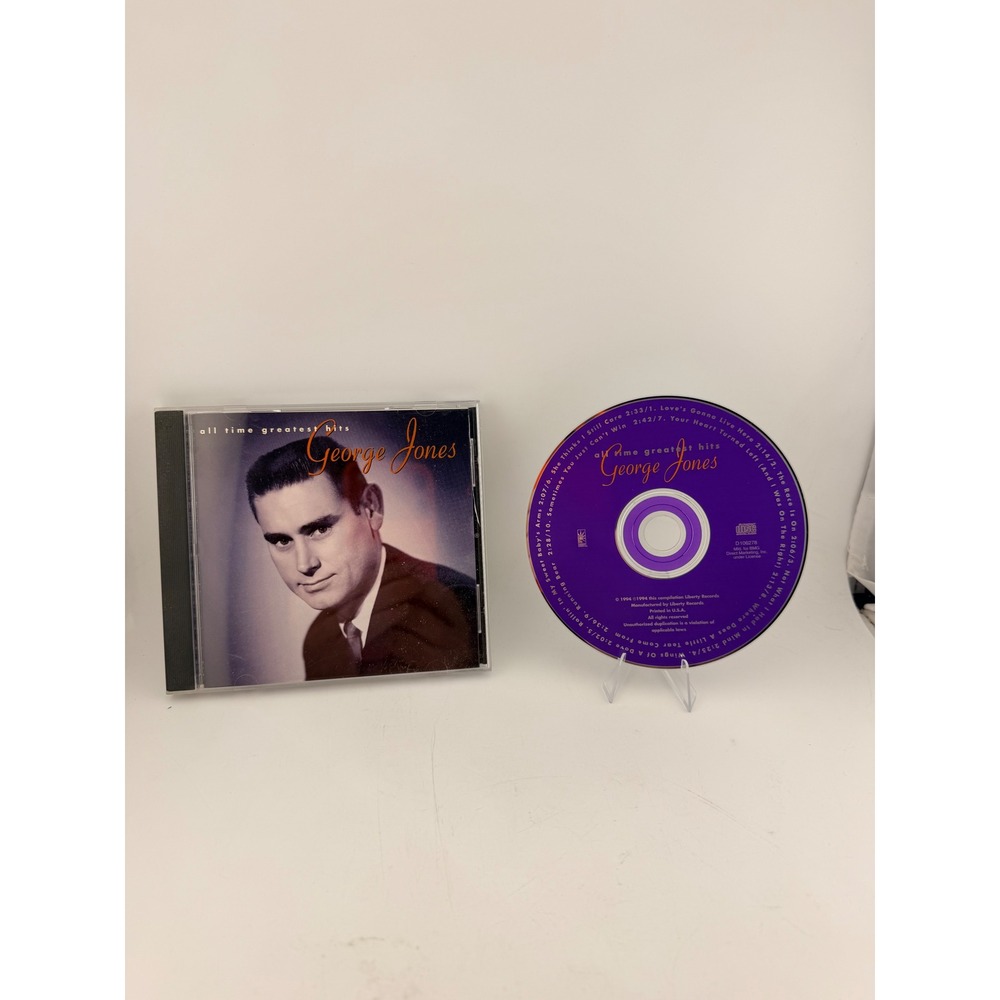 George Jones All Time Greatest Hits CD Liberty Records D 106278 Country Music